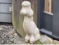 Cast Concrete Poodle Sculpture