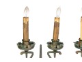 Pair Of Iron Two Light Table Lamps