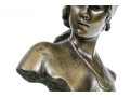 Emmanuel Villanis (French, 1858-1914) Bronze Bust, 'Fille De Bohème'