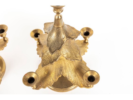 Waccamaw Brass Works Christmas Tree Candle Holders
