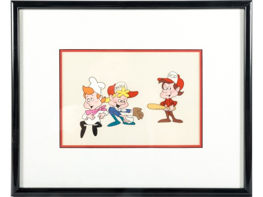 Murakami Wolf Hand-Inked Rice Krispies Commercial Production Cel