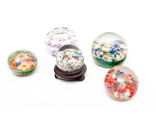Millefiori Murano Art Glass Paperweights