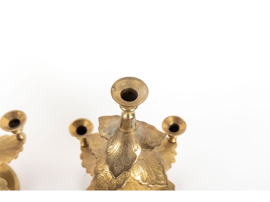 Waccamaw Brass Works Christmas Tree Candle Holders