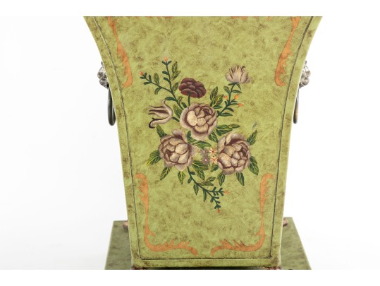 Vintage Footed Tole Planter 