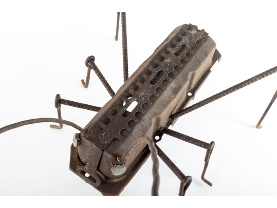 Valve Cover & Rebar Cricket Salvage Art