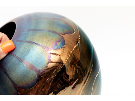 Bruce Fairman 1994 Glazed Porcelain Contemporary Vase.