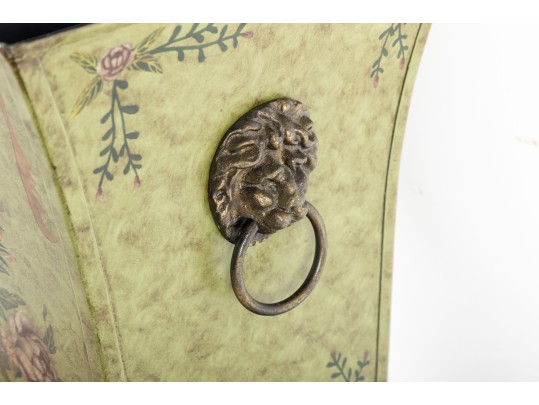 Vintage Footed Tole Planter 