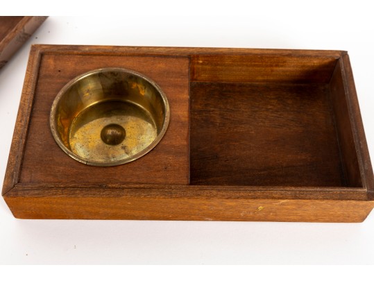 Antique Wood-Carved Cigarette Box