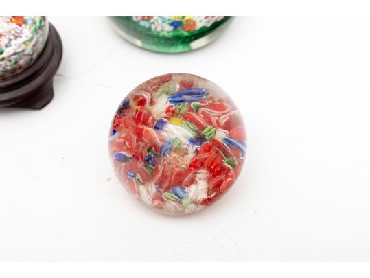 Millefiori Murano Art Glass Paperweights