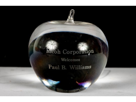 Tiffany & Co. Commemorative Art Glass Apple