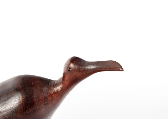 Primitive Carved Wood Sandpiper Figurine