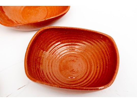 Neolia Cole Womack (1927 - 2016) Set Of Four Small Pottery Condiment Dishes