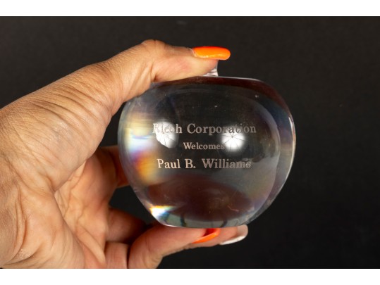 Tiffany & Co. Commemorative Art Glass Apple