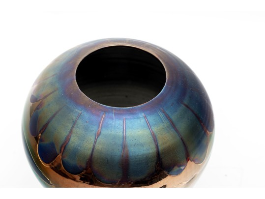 Bruce Fairman 1994 Glazed Porcelain Contemporary Vase.