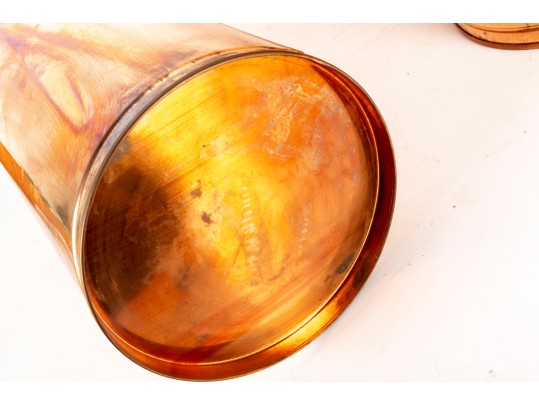 Pair Of Revere Ware Copper Umbrella Stands