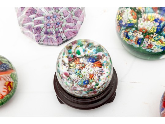 Millefiori Murano Art Glass Paperweights