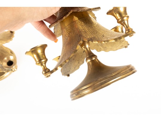 Waccamaw Brass Works Christmas Tree Candle Holders