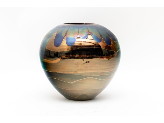 Bruce Fairman 1994 Glazed Porcelain Contemporary Vase.