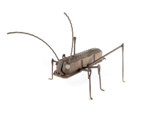 Valve Cover & Rebar Cricket Salvage Art