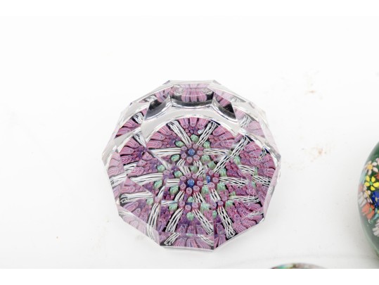 Millefiori Murano Art Glass Paperweights