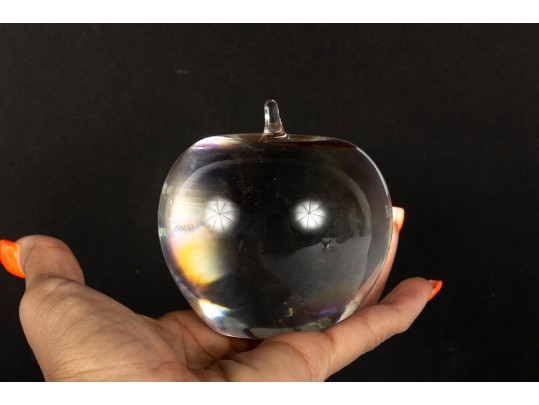 Tiffany & Co. Commemorative Art Glass Apple
