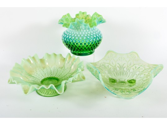 Antique Depression Glass By Northwood & Fenton