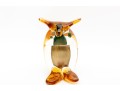 JI & Co. Murano Art Glass Owl With Millefiori Eyes