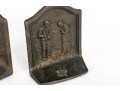 1928 Angelus Call To Prayer Cast Iron Bookends
