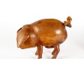 Pair Of Hand-Carved Animal Sculptures 
