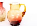 Amberina Depression Glass Drink Pitchers Including Fenton