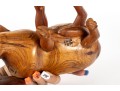Pair Of Hand-Carved Animal Sculptures 