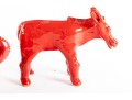 Larry Moore (Seagrove, NC) Earthenware Art Pottery Animal Sculptures 