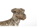 Antique Cast Iron Fox Terrier Dog Doorstop