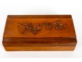 Antique Wood-Carved Cigarette Box
