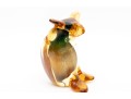 JI & Co. Murano Art Glass Owl With Millefiori Eyes