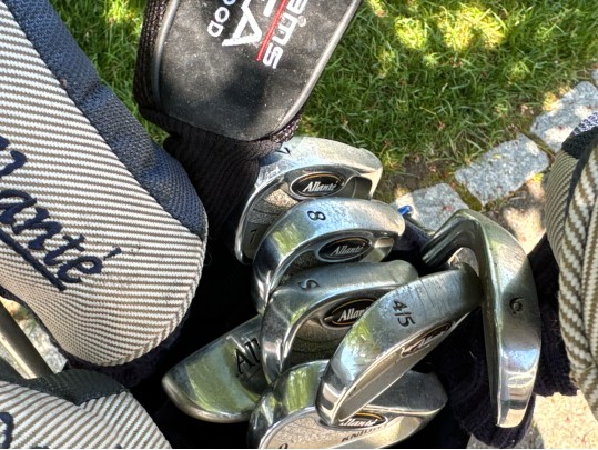 Fourteen Golf Clubs With Carrying Bag