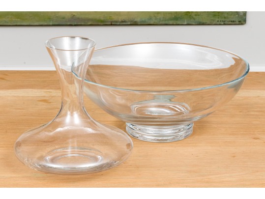 Fabulous Decanter And Centerpiece Bowl
