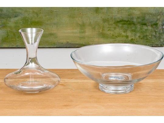 Fabulous Decanter And Centerpiece Bowl