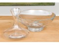 Fabulous Decanter And Centerpiece Bowl