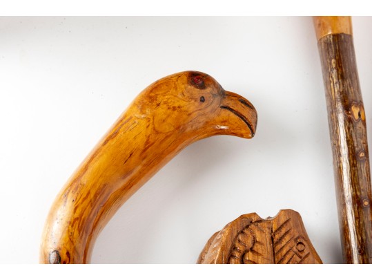 Collection Of Seven Vintage Woodcraft Canes