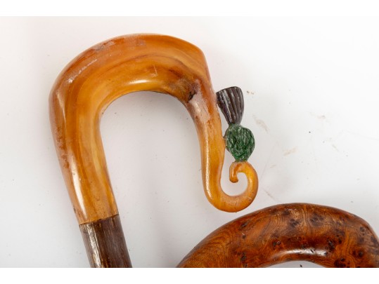 Collection Of Seven Vintage Woodcraft Canes