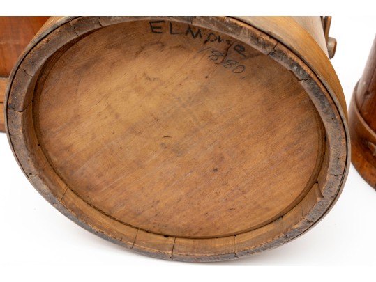 Set Of Antique Wood Firkins