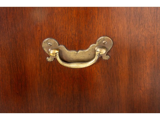 1960's Hickory Chair Company Mahogany English Silver Chest Of Drawers 