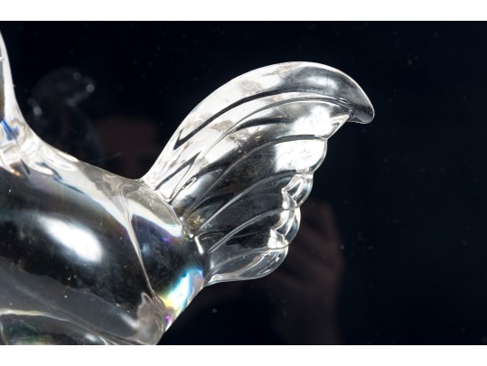 Vintage Paden City Glass Company Crystal Rooster