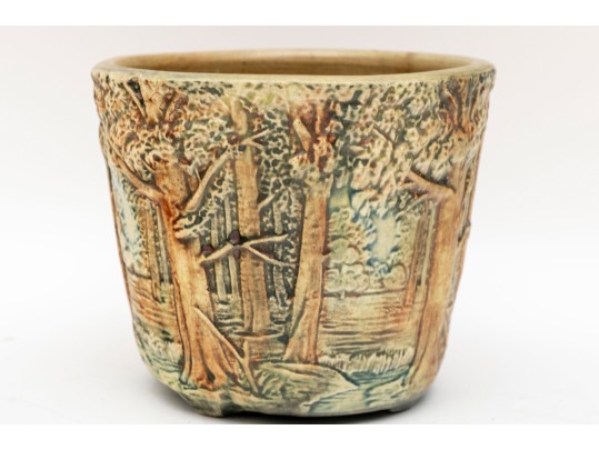 1920's Weller Pottery Forest Landscape Jardiniere 