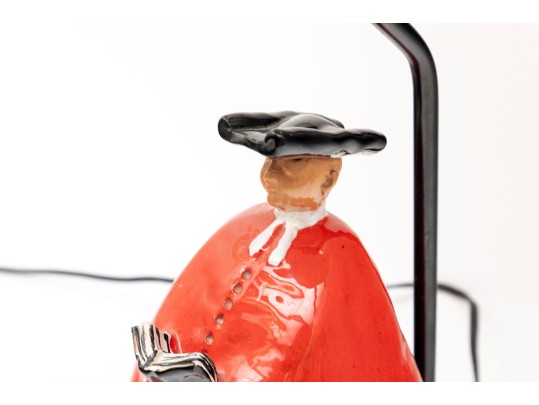 Mid-Century Modern Abbot Monk Ceramic Lamp, 1950's Italy