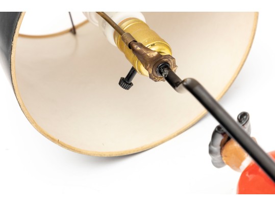 Mid-Century Modern Abbot Monk Ceramic Lamp, 1950's Italy