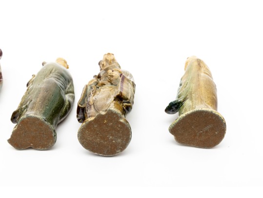 Vintage Chinese Glazed Mudmen Figurines