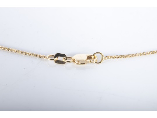 14K Yellow Gold & Cultured Pearl Necklace 