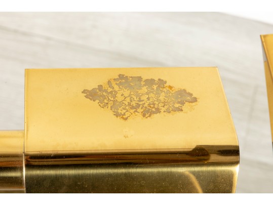 Mid Century Koch & Lowy Brass Reading Floor Lamps